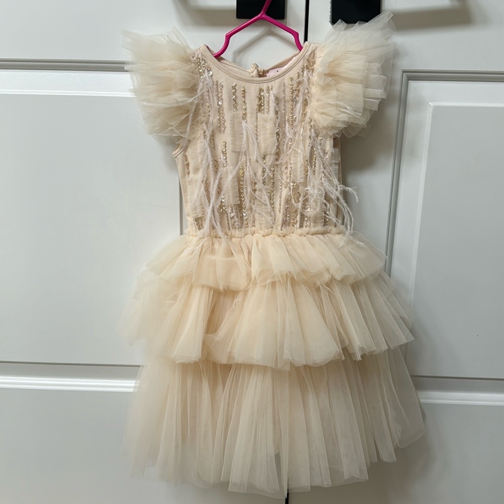 Tutu Du Monde Marigold Embellished Dress Sz 2-3